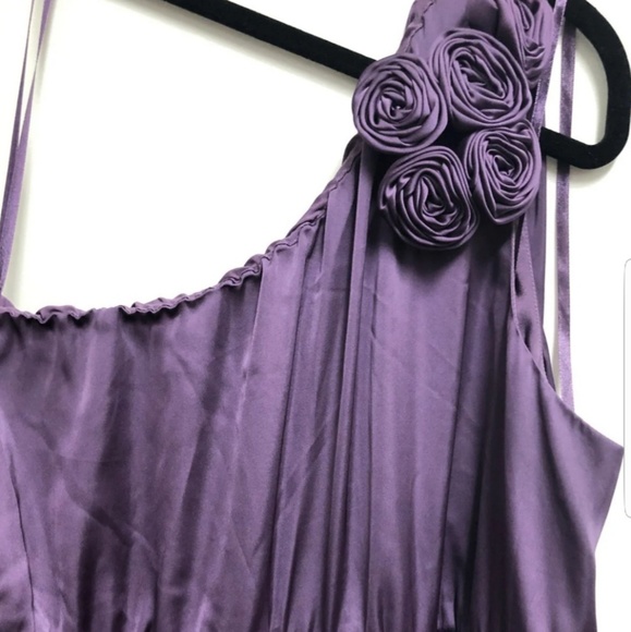 Purple 1 shoulder full length dress size 20w - Picture 2 of 3